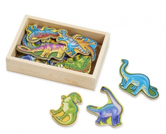 Melissa&amp;Doug Dřevěné magnetky - Dinosauři