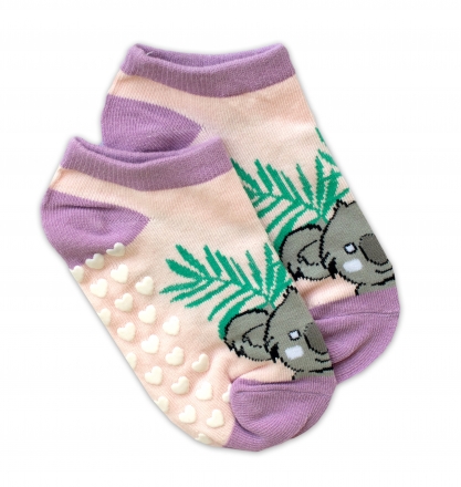 Dětské ponožky s ABS Koala, vel. 23/26 – sv. růžové