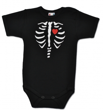 Baby Dejna Body krátký rukáv RED HEART - černé