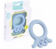 GiliGums Dětské silikonové kousátko Baby Octopus Teether, 3m+, sv. modrá, 1 ks