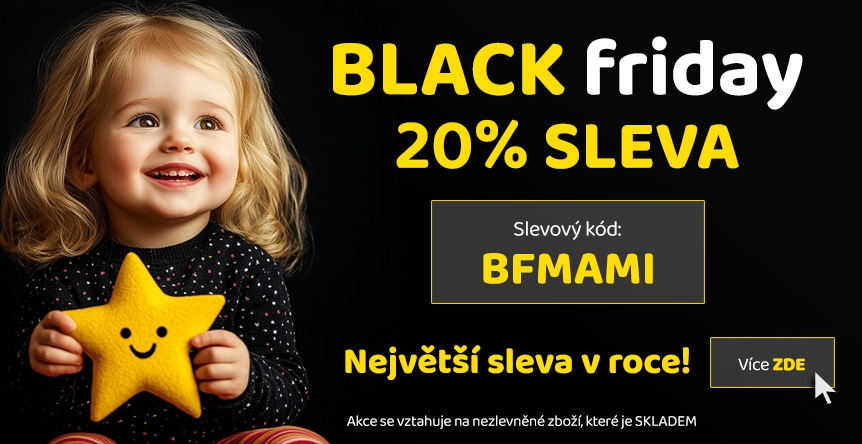 Největší sleva roku BLACK FRIDAY je tady.